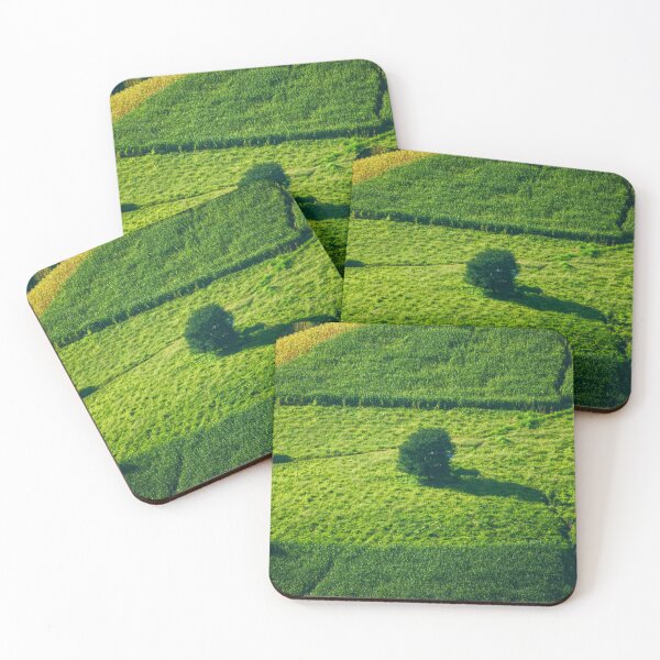 Item preview, The Lone Tree — Minimalist Green Field From Above, Thailand designed and sold by Jomsunshine.