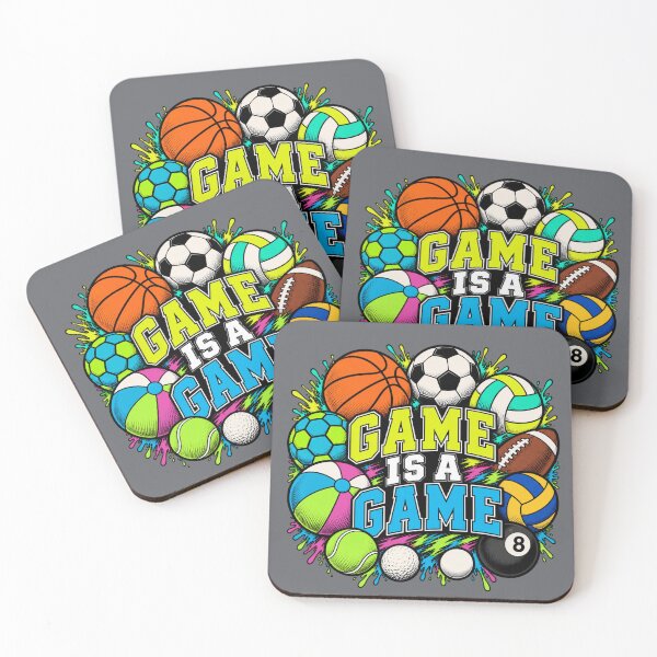 Item preview, Game Is a Game – Retro Varsity Sports Balls Graphic designed and sold by Aimetoi.