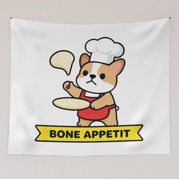 Item preview, French Bulldog Pizza Baker Chef designed and sold by Arc2020.
