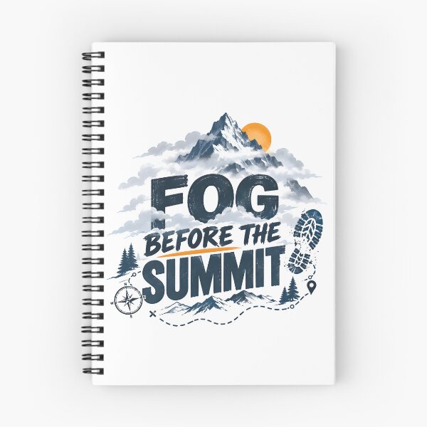 Item preview, fog before the submit, mountain wanderer, mountain mist, hiking trails designed and sold by TrueArtVibes.