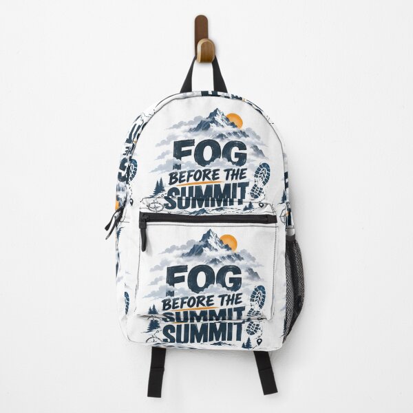 Item preview, fog before the submit, mountain wanderer, mountain mist, hiking trails designed and sold by TrueArtVibes.