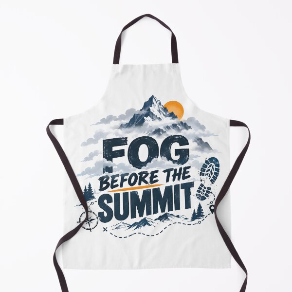 Item preview, fog before the submit, mountain wanderer, mountain mist, hiking trails designed and sold by TrueArtVibes.