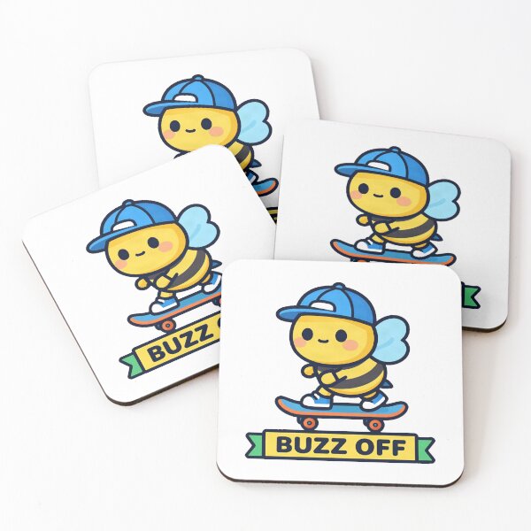 Item preview, Honey Bee Retro Skateboard Rider designed and sold by Arc2020.
