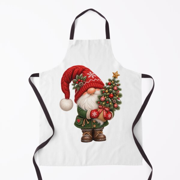 Item preview, Cute Christmas Gnome Holding a Festive Christmas Tree  designed and sold by Pixanova.