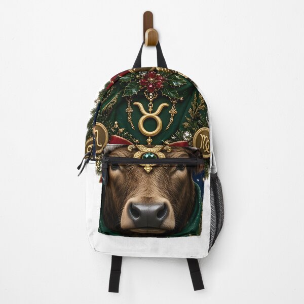 Artikelvorschau, Weihnachtskranz mit Stier-Motiv entworfen und verkauft von Zodiac Celestial Art.