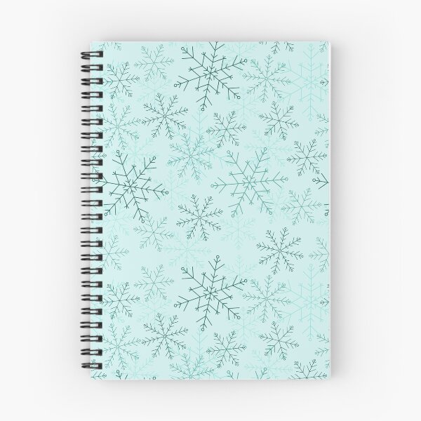 Item preview, Delicate Winter Snowflakes in Soft Blue Turquoise Shades designed and sold by CozyLittleShop.