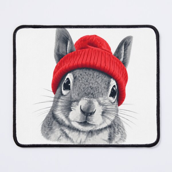 Item preview, Retro Squirrel in Red Beanie Vintage Wildlife designed and sold by crestwo-supply.