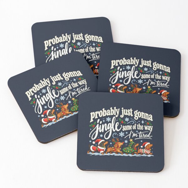 Item preview, Festive Dachshund Crew Tired Christmas Jingle Humor designed and sold by AmiGraph.