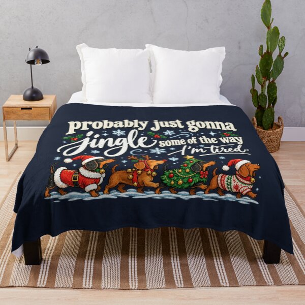 Item preview, Festive Dachshund Crew Tired Christmas Jingle Humor designed and sold by AmiGraph.