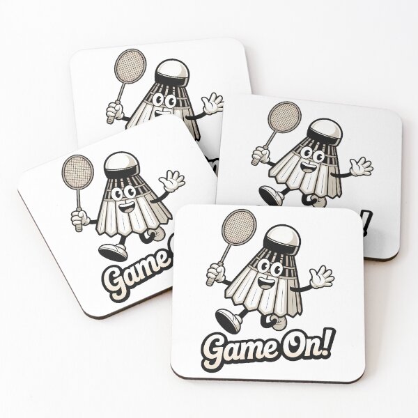 Item preview, Game on - Retro Cartoon Shuttlecock designed and sold by LoFizzy.
