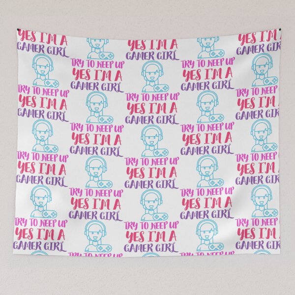 Item preview, Yes I'M A Gamer Girl Try To Keep Up Funny Sarcastic Meme  designed and sold by campbellcnfi.