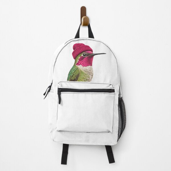 Item preview, Anna's Hummingbird Wearing a Beanie Retro Birding designed and sold by crestwo-supply.