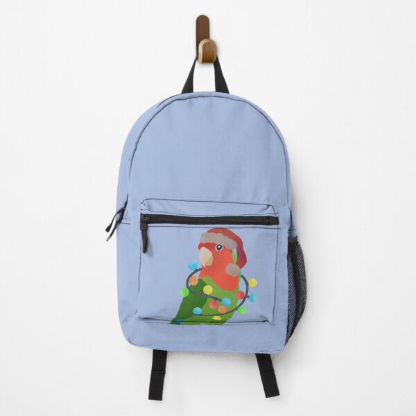 Item preview, Green Lovebird Christmas Illustration designed and sold by FandomizedRose.