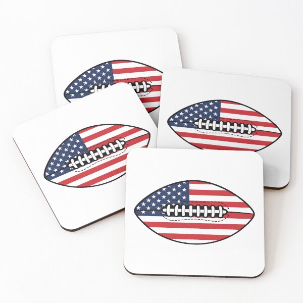 Item preview, American Flag Football - Patriotic Game Day Fan designed and sold by Marshallamoakohene.