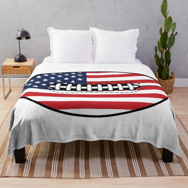 Item preview, American Flag Football - Patriotic Game Day Fan designed and sold by Marshallamoakohene.