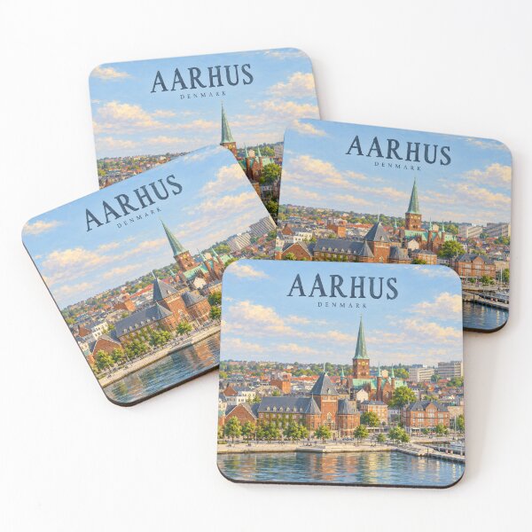 Item preview, Aarhus Painterly Danish City Impression designed and sold by MichaeIRellov.