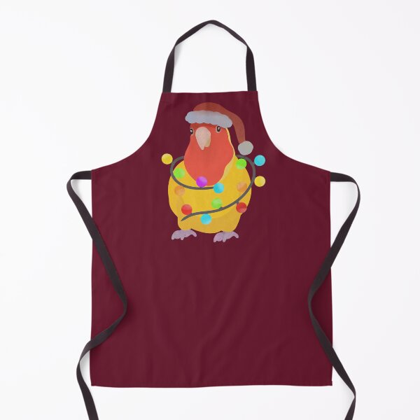 Item preview, Yellow Lovebird Christmas Illustration designed and sold by FandomizedRose.