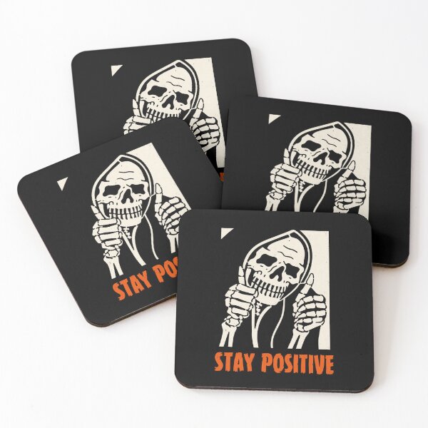 Item preview, Stay Positive Skeleton Thumbs Up designed and sold by VioletNance.