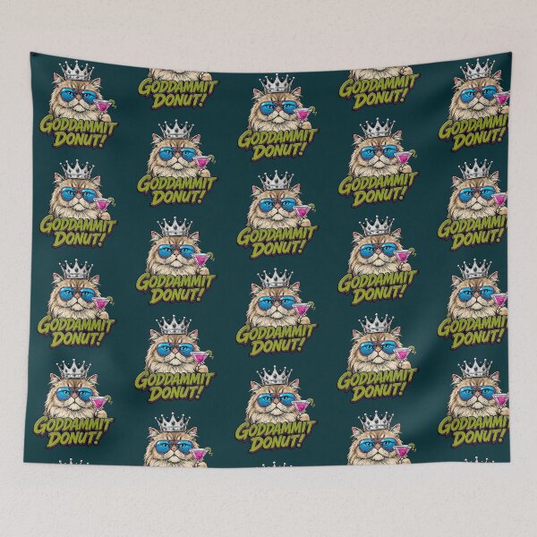 Item preview, Goddammit Donut Cat designed and sold by NewNeonSign.