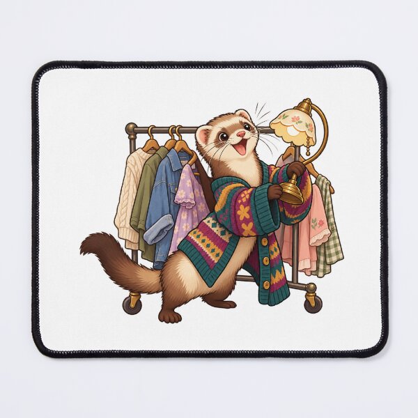 Item preview, Thrift-Rack Ferret Find designed and sold by CozyMigo.