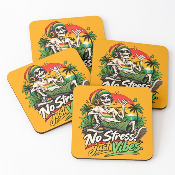 Item preview, Funny Skeleton - No stress, just vibes designed and sold by Bone & Banter.