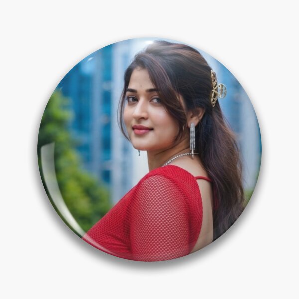 Item preview, Elegant Woman in Red Dress Urban Portrait designed and sold by Biswo10.