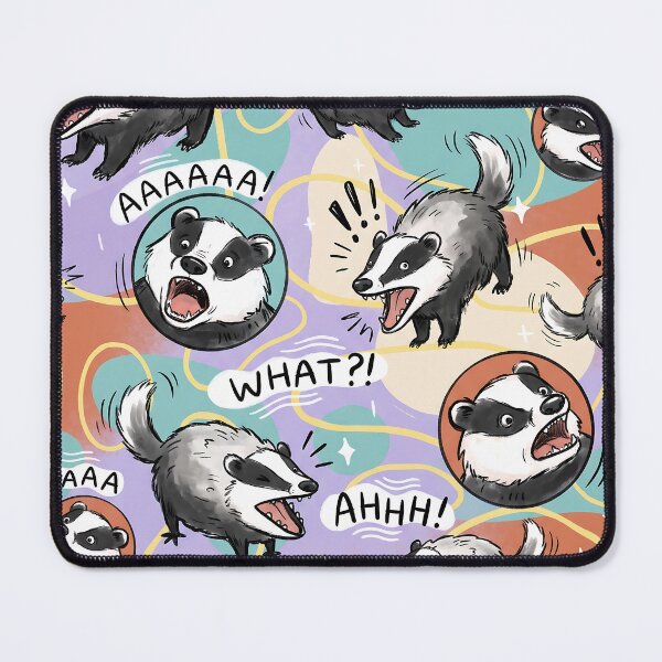 Item preview, Screaming Possum Meme Pattern – Funny Retro Trash Animal designed and sold by LexaArtworks.