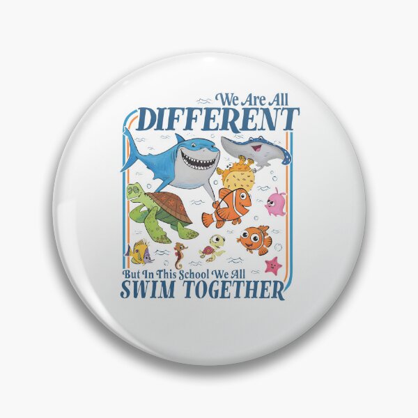 Item preview, We Are All Different But In This School We All Swim Together designed and sold by andreallustd.