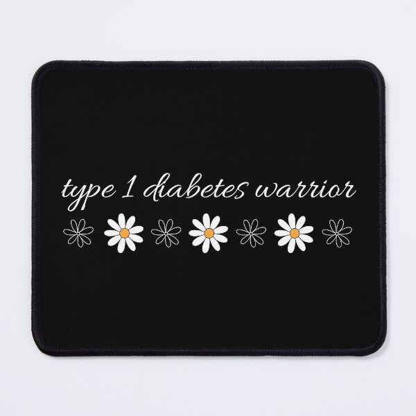 Item preview, Type 1 Diabetes Warrior White Font Retro Daisy Floral Meme designed and sold by kristy1003.