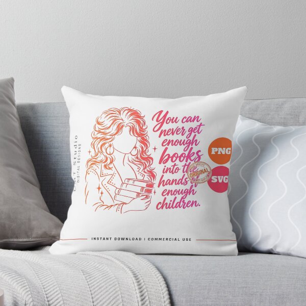 Item preview, Dolly Parton Book Quote - Never Enough Books for Children designed and sold by HUTEND.