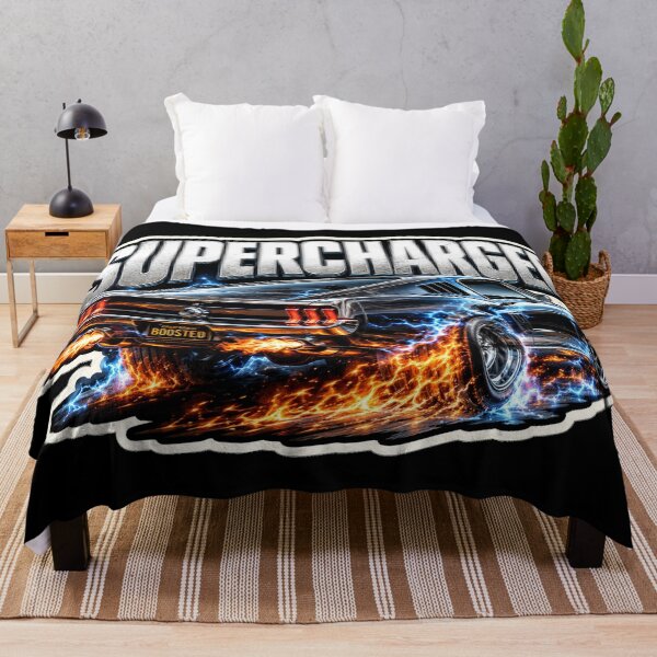 Item preview, Retro Muscle Car Racing Vintage Aesthetic Supercharged designed and sold by BeardWave.