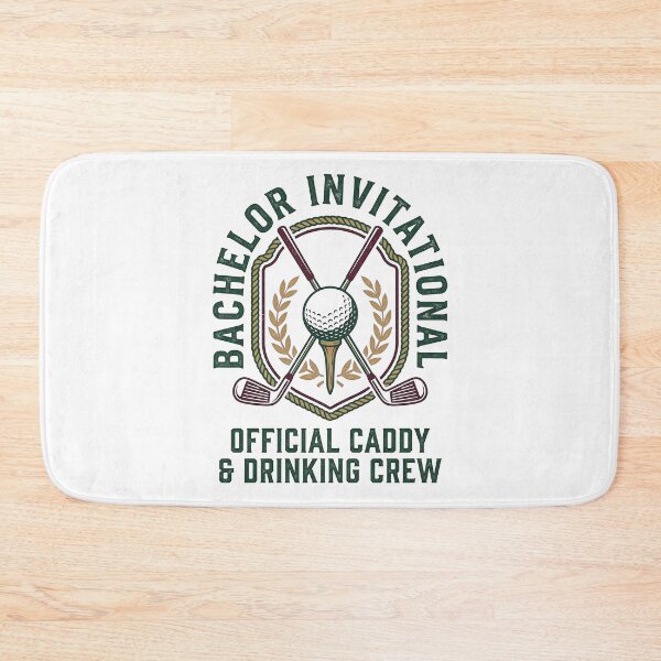 Item preview, Bachelor Invitational – Official Caddy & Drinking Crew Funny Golf Bachelor Party Vintage Badge Art designed and sold by Luminari Creations.