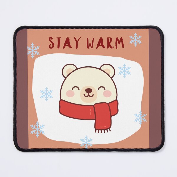 Item preview, Stay warm cute winter bear with scarf designed and sold by LenaRus.