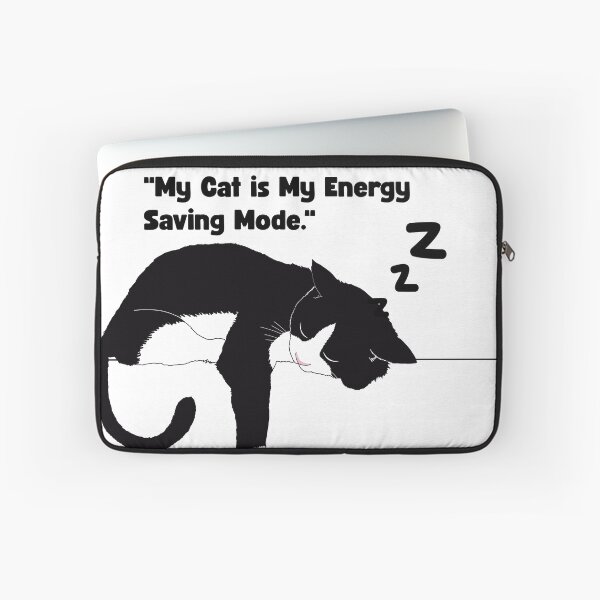 Item preview, My Cat Is My Energy Saving Mode Funny Sleeping Cat designed and sold by T-ShirtTerrace.