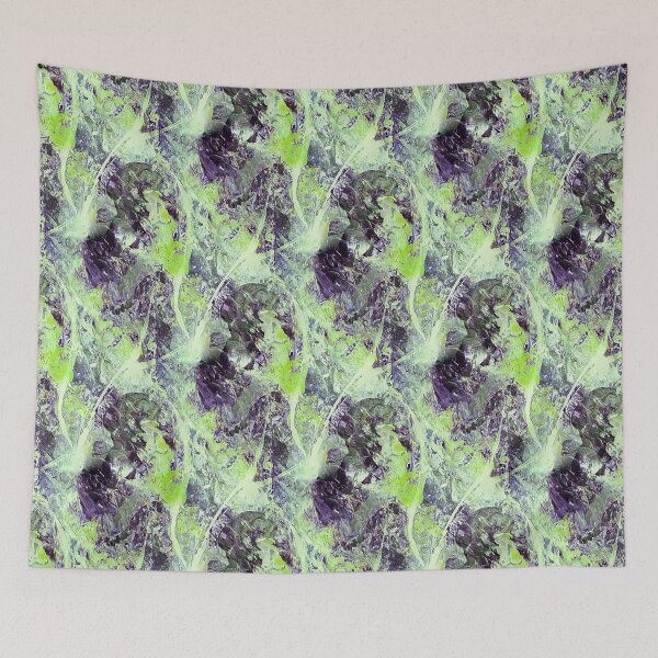 Item preview, Impressionistic Abstract Flowers in Mint Green designed and sold by Artistestella.