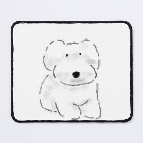 Item preview, Sitting Fluffy White Dog Puppy designed and sold by raun.draw.