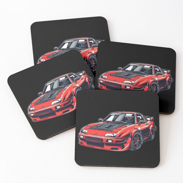 Item preview, Red JDM Sports Car Drift Tuner Automotive Art designed and sold by Digital Design Art.