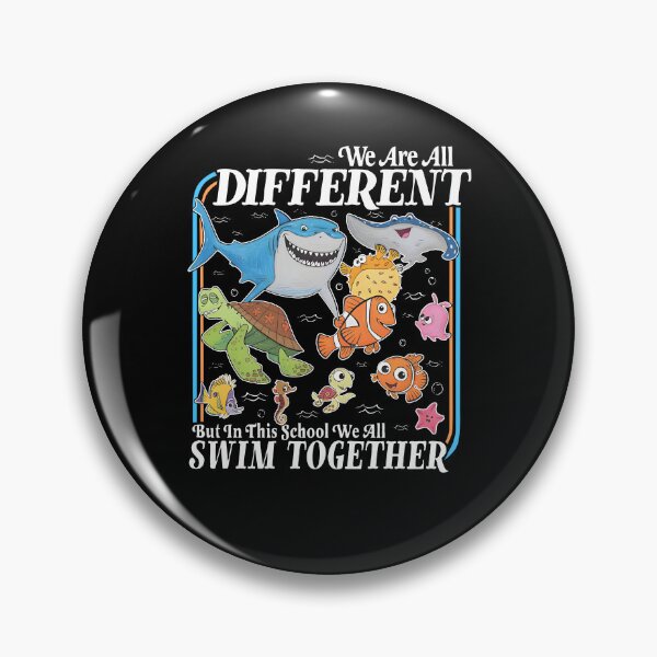 Item preview, We Are All Different But In This School We All Swim Together designed and sold by andreallustd.