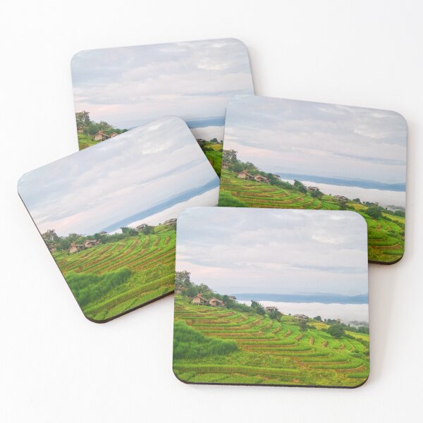 Item preview, Terraces Above the Clouds — Pa Pong Piang Rice Fields and Sea of Mist, Thailand designed and sold by Jomsunshine.
