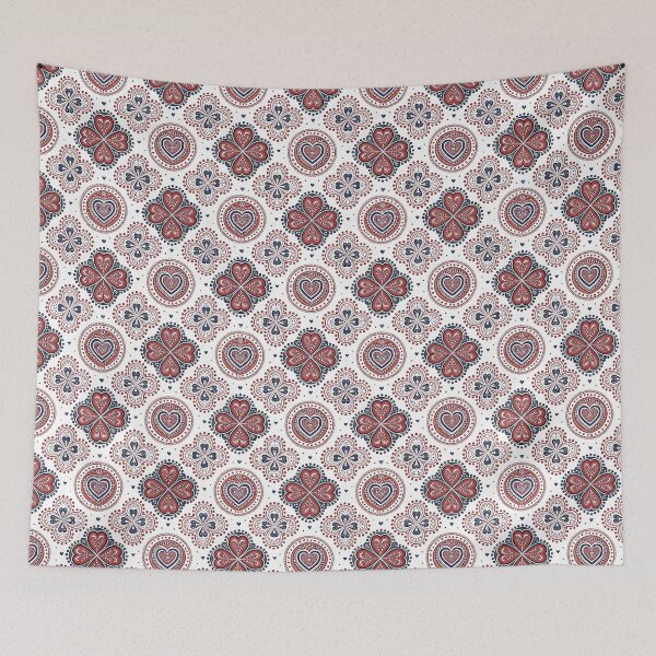Item preview, Nordic Heart Folk Rosettes | Scandinavian Valentine Design designed and sold by Shuga-Design.
