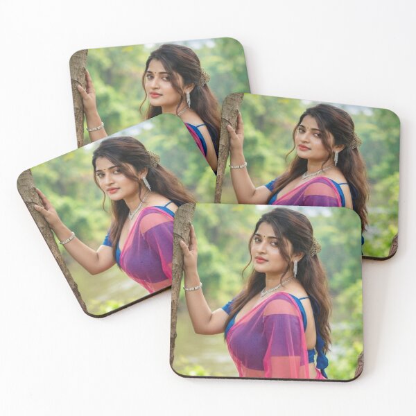 Item preview, Beautiful Indian Woman in Pink Saree Outdoor Portrait designed and sold by Biswo10.