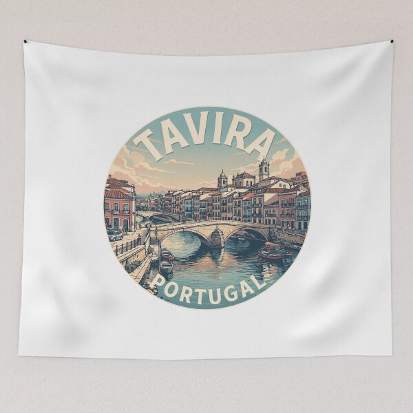 Item preview, Tavira Portugal: Riverside Bridge Design designed and sold by CircinusStore.