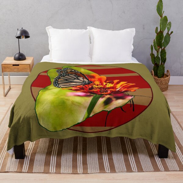 Item preview, Monarch Butterfly on Orange Coneflower designed and sold by michaelasamples.