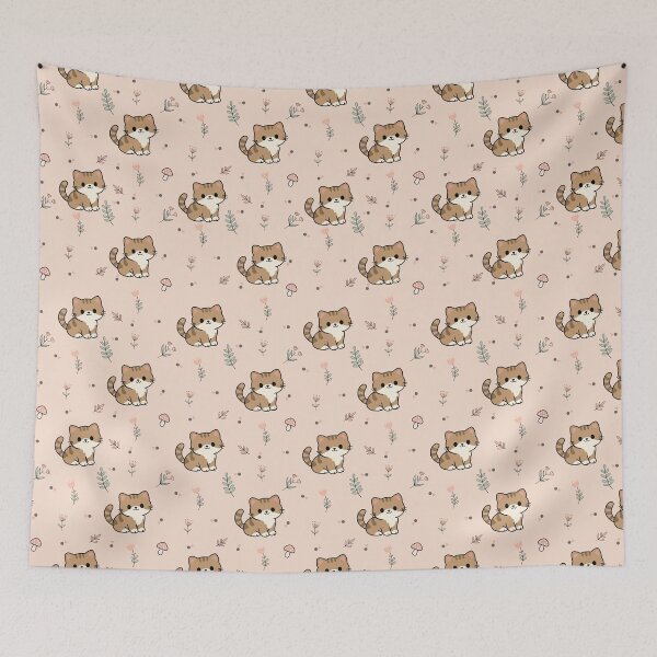 Item preview, Cute Little Cats Seamless Pattern designed and sold by prapapon.