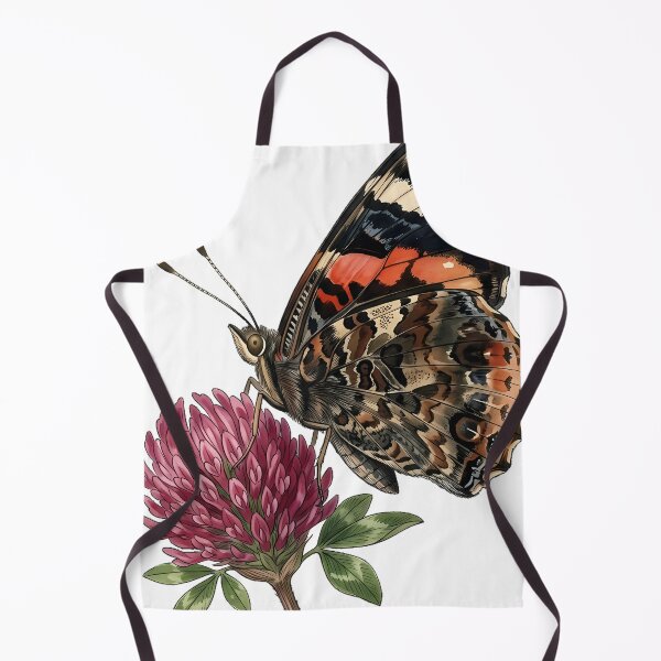 Item preview, Vintage Naturalist Red Admiral on Clover — Antique Butterfly Plate designed and sold by Catch333.