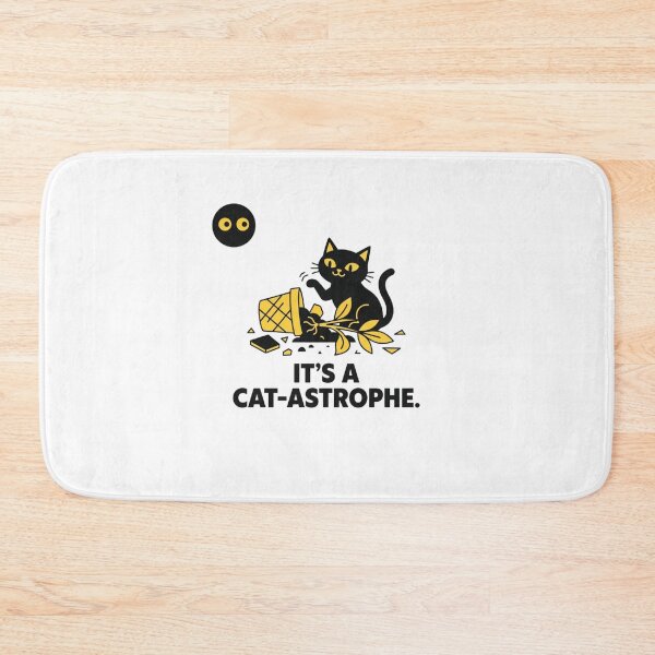 Item preview, Funny Cat Pun | It's a Cat-astrophe | Punderful Corner designed and sold by Punderful Corner.
