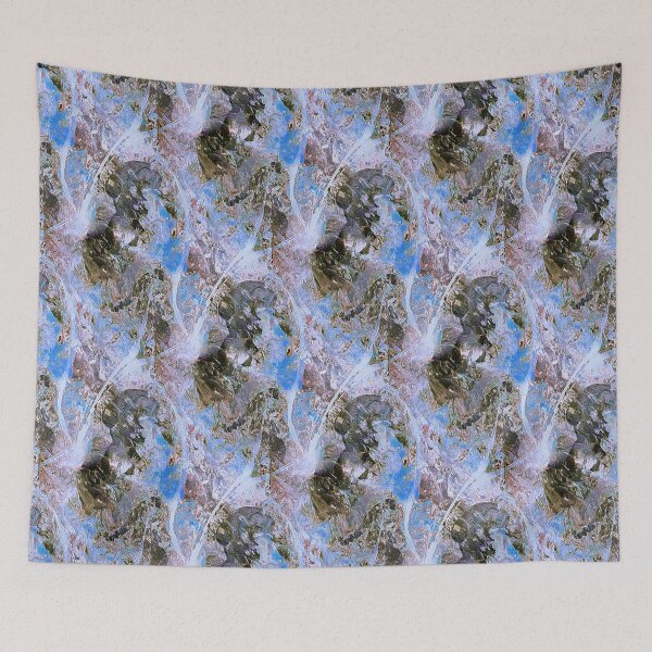 Item preview, Impressionistic Abstract Flowers in Blue designed and sold by Artistestella.