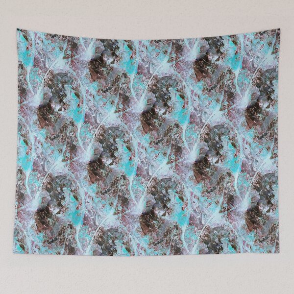 Item preview, Impressionistic Abstract Flowers in Aquamarine designed and sold by Artistestella.
