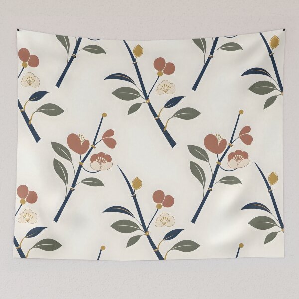 Item preview, Modern Minimalist Geometric Japanese Ikebana Art designed and sold by Sybille-Yates.