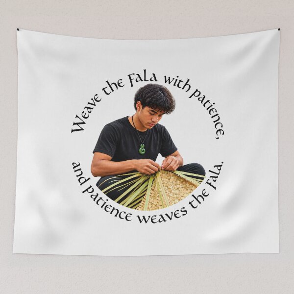 Item preview, Samoa Craft Chiasmus Proverb - Weave the fala with patience | Island Wisdom Art designed and sold by ShakaLife.org.